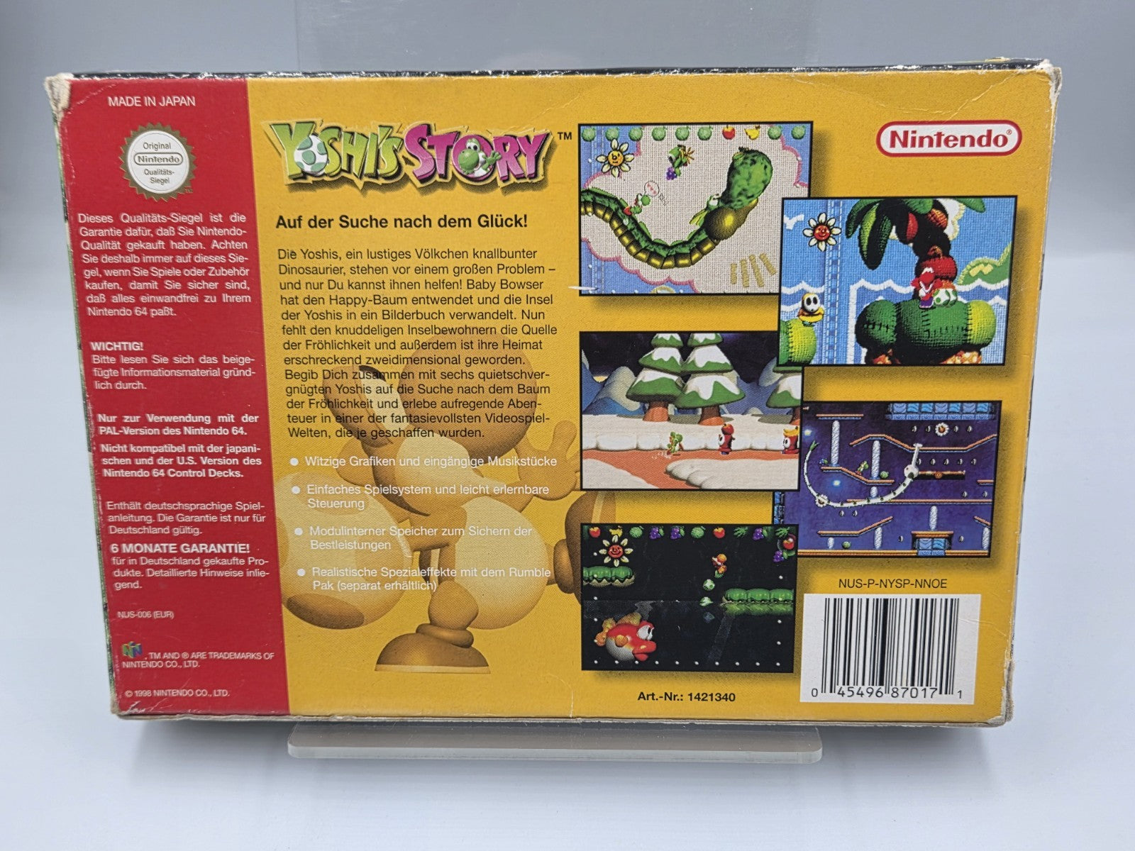 N64 Nintendo 64 Yoshi's Story mit OVP und Anleitung NOE