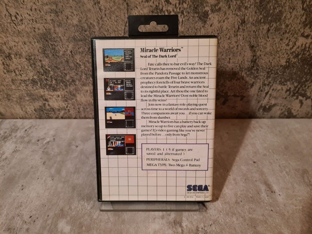 Sega Master System Miracle Warriors mit OVP Multi Language - T-Retro-Games 