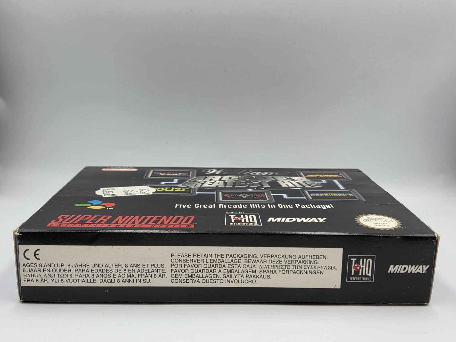 SNES Super Nintendo Williams Arcades Greatest Hits  mit OVP und Anleitung EUR