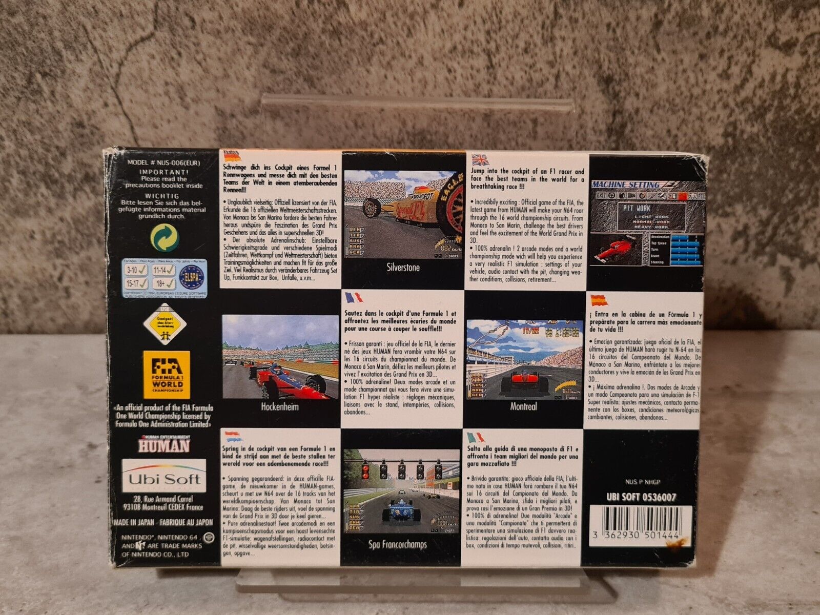 N64 Nintendo 64 F1 Pole Position 64 mit OVP und Anleitung EUR - T-Retro-Games 