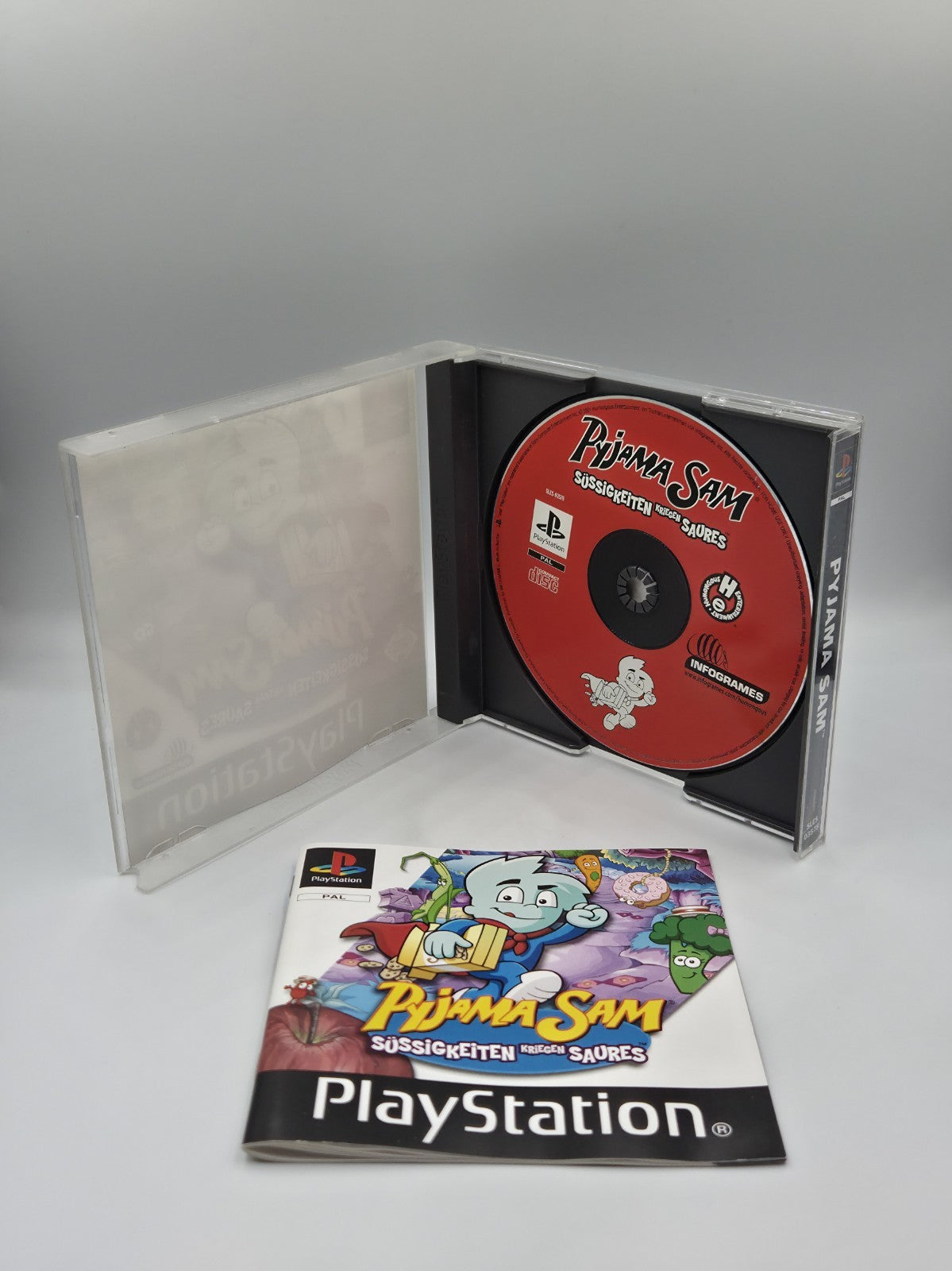 PS1 Playstation 1 Spiel Pyjama Sam mit OVP und Anleitung Deutsch