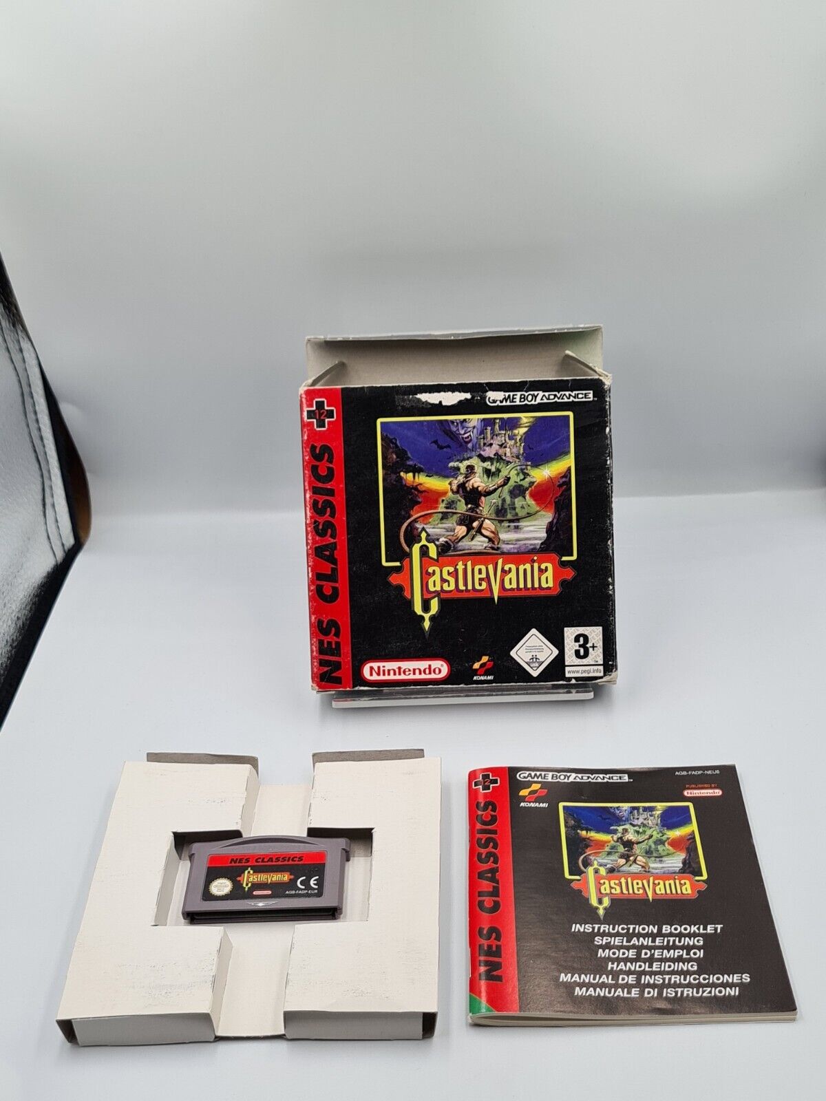 Nintendo Game Boy Advance NES Classics Castlevania mit OVP und Anleitung EUR - T-Retro-Games 