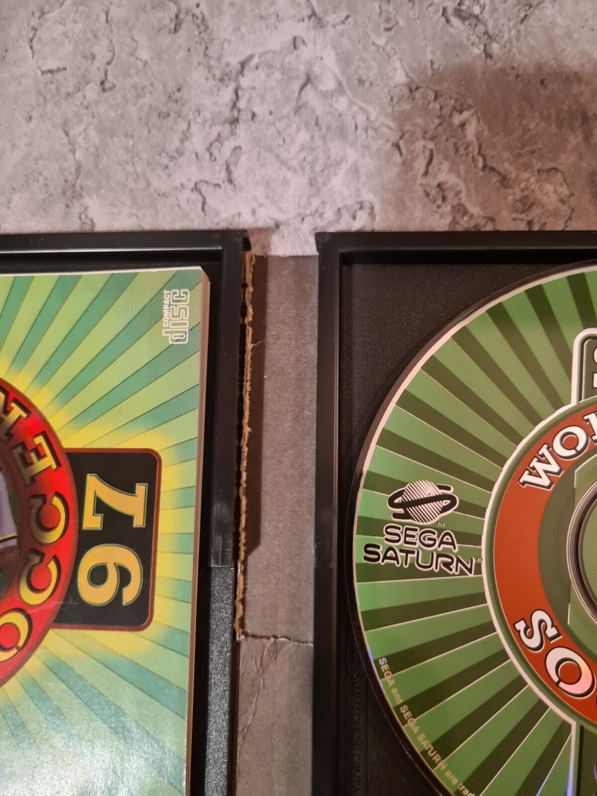 Sega Saturn Sega Worldwide Soccer 97 mit OVP und Anleitung Multi Language - T-Retro-Games 