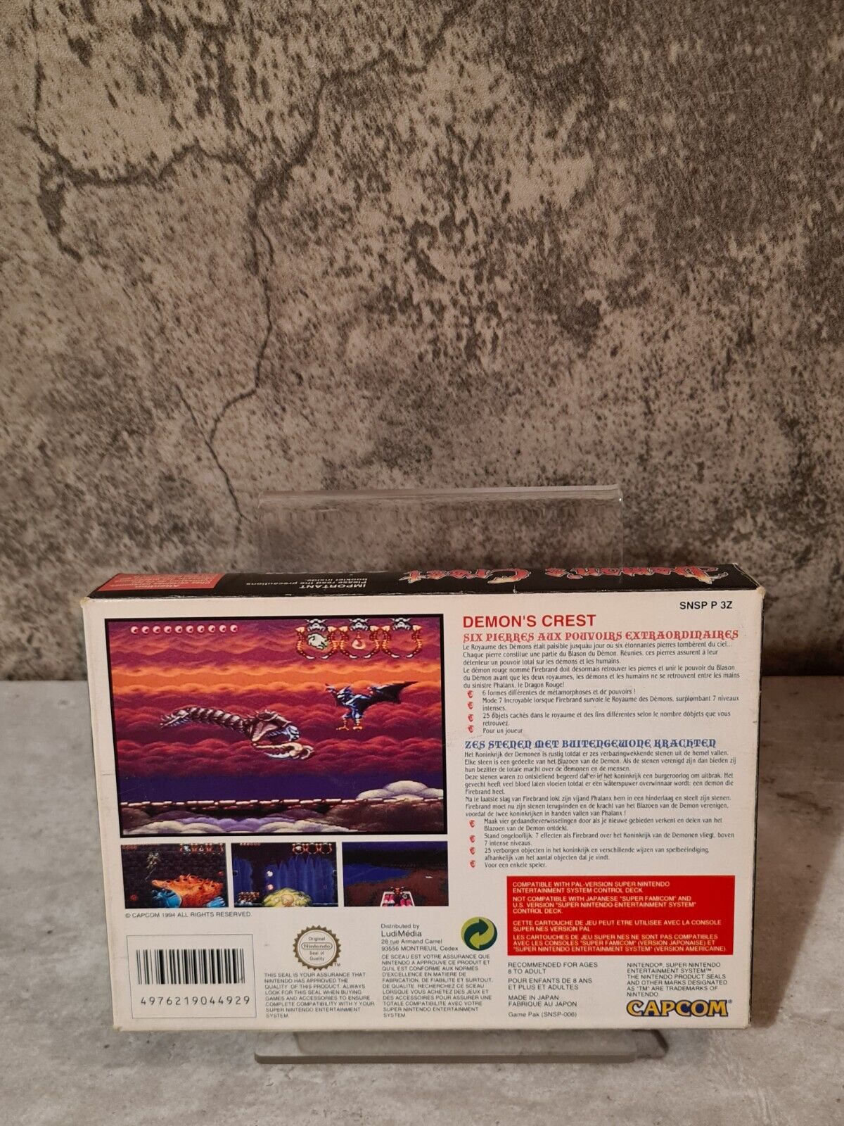 SNES Super Nintendo Demon's Crest mit OVP und Anleitung FAH - T-Retro-Games 