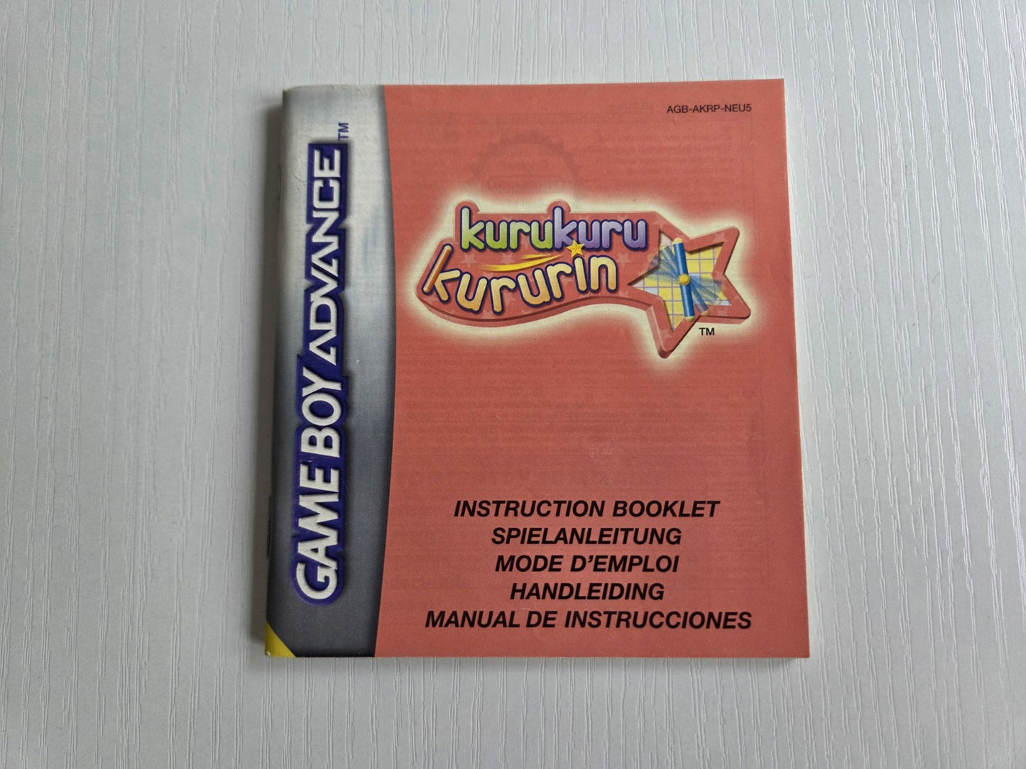 Nintendo Game Boy Advance Kurukuru Kururin Spielanleitung NEU6