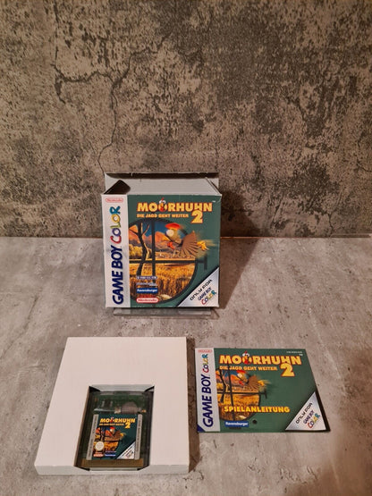 Nintendo Game Boy Color Moorhuhn 2 Die Jagd geht weiter + OVP und Anleitung NOE - T-Retro-Games 
