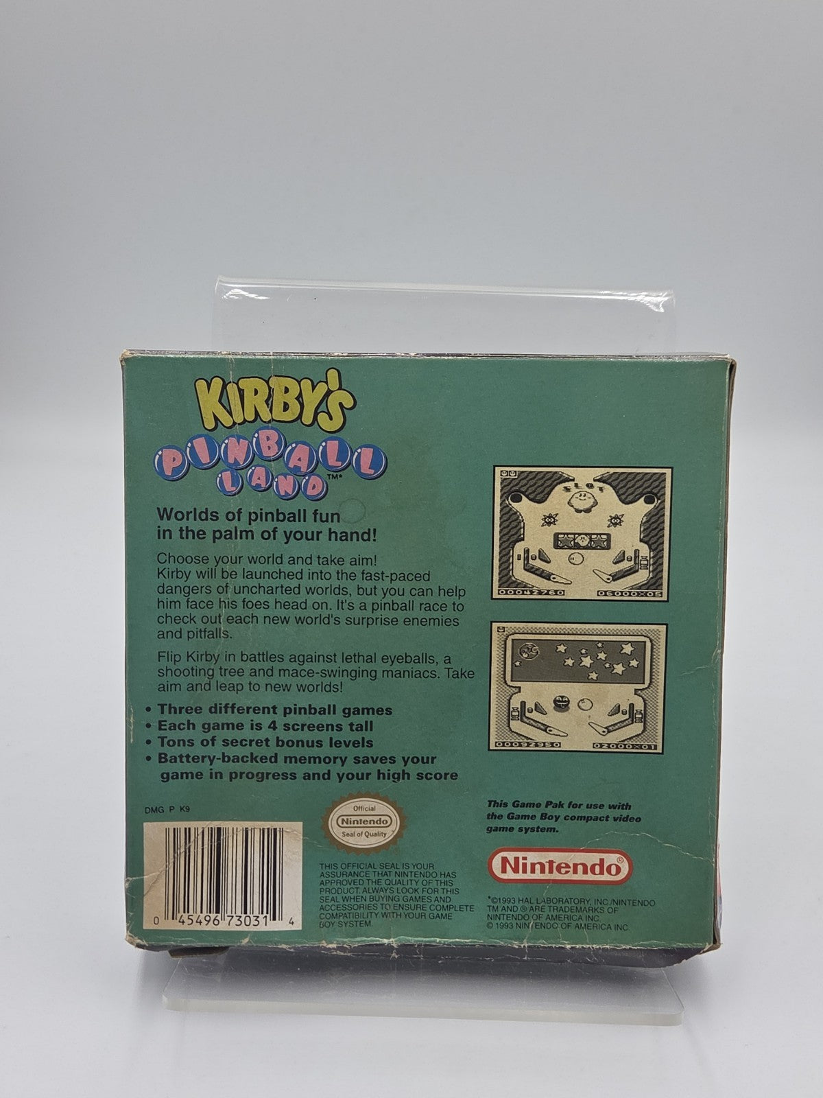 Nintendo Game Boy Classic Spiel Kirby's Pinball Land mit OVP und Anleitung USA