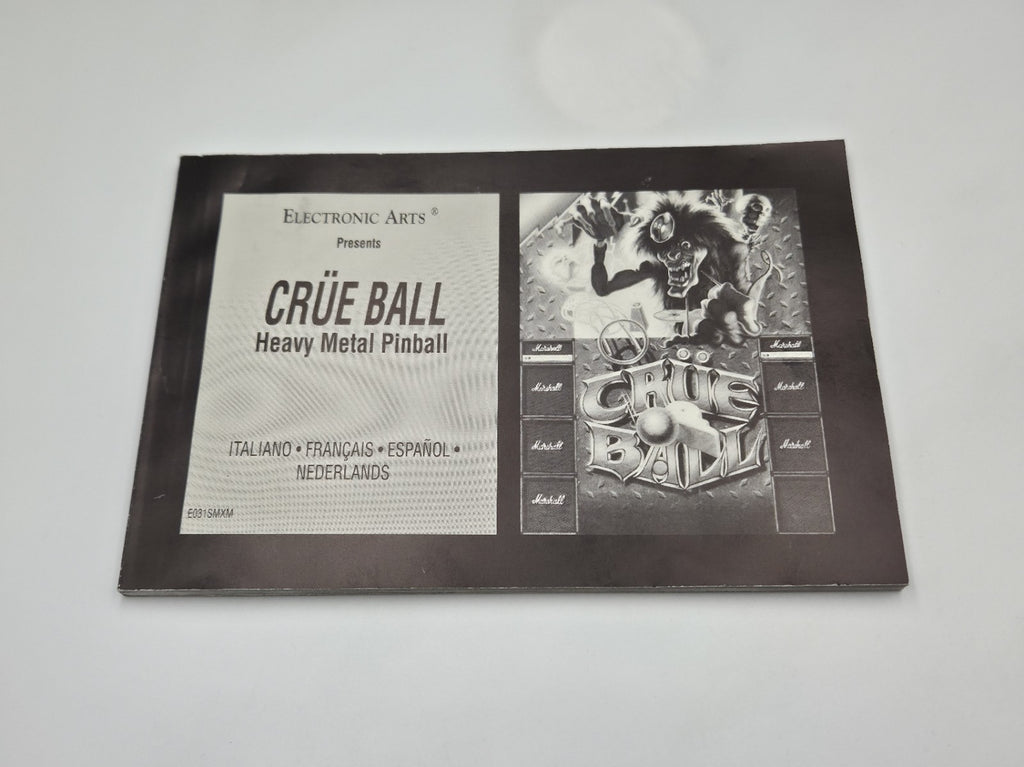 Sega Mega Drive Spiel Crüe Ball mit OVP und Anleitung Multilingual 