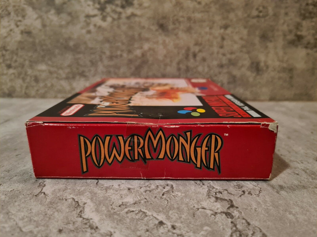 SNES Super Nintendo Power Monger mit OVP und Anleitung NOE - T-Retro-Games 