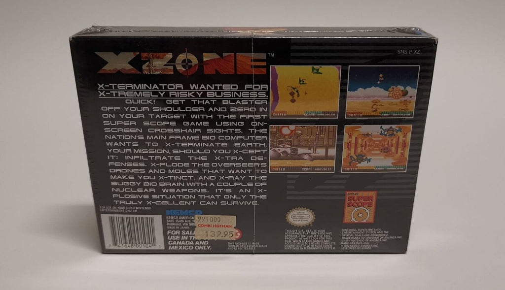 SNES Super Nintendo X-Zone - NEU - New - Sealed OVP - NTSC USA - T-Retro-Games 