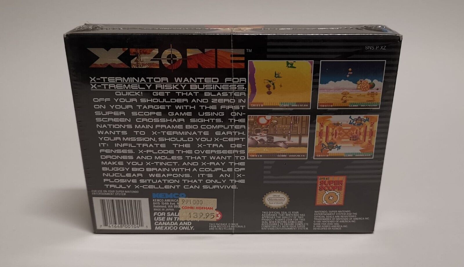 SNES Super Nintendo X-Zone - NEU - New - Sealed OVP - NTSC USA - T-Retro-Games 