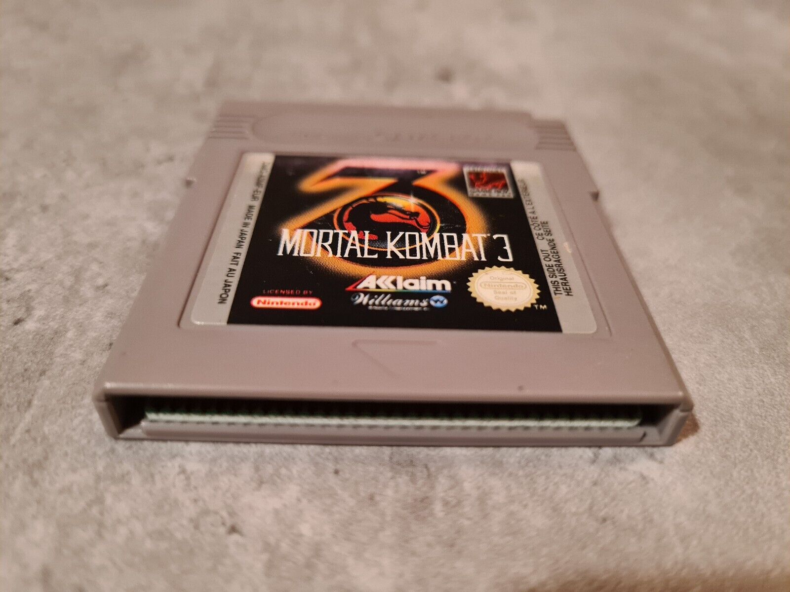 Nintendo Gameboy Classic Spiel Mortal Kombat 3 Modul EUR - T-Retro-Games 