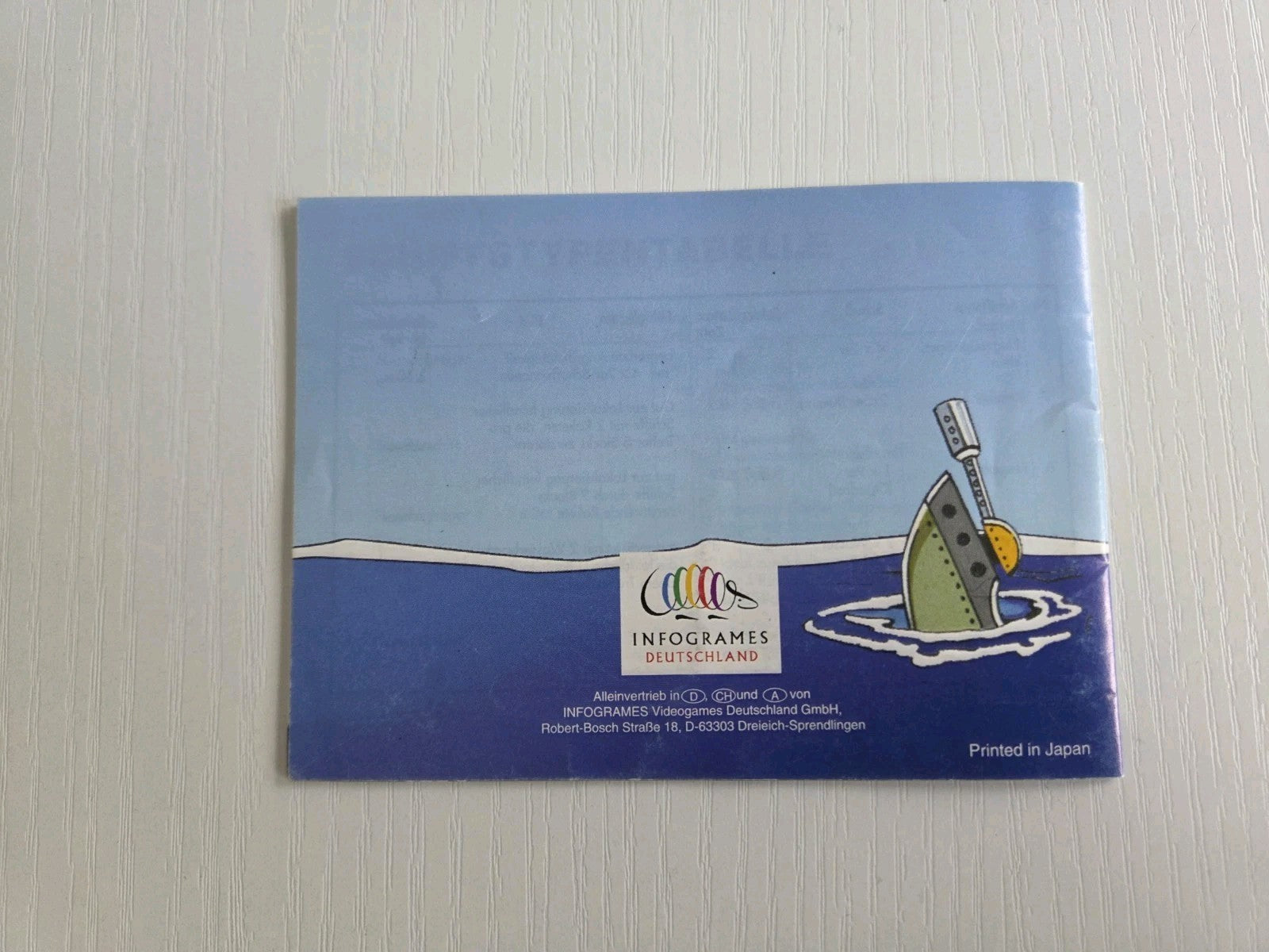 Game Boy Classic Schiffe Versenken Spielanleitung Instruction Booklet NOE