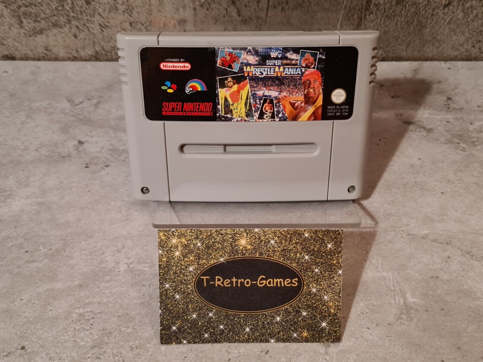 SNES Super Nintendo WWF Super Wrestlemania Modul FAH - T-Retro-Games 