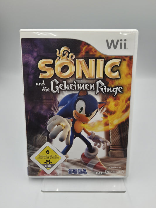 Nintendo Wii Spiel Sonic und die Geheimen Ringe mit OVP und Anleitung NOE