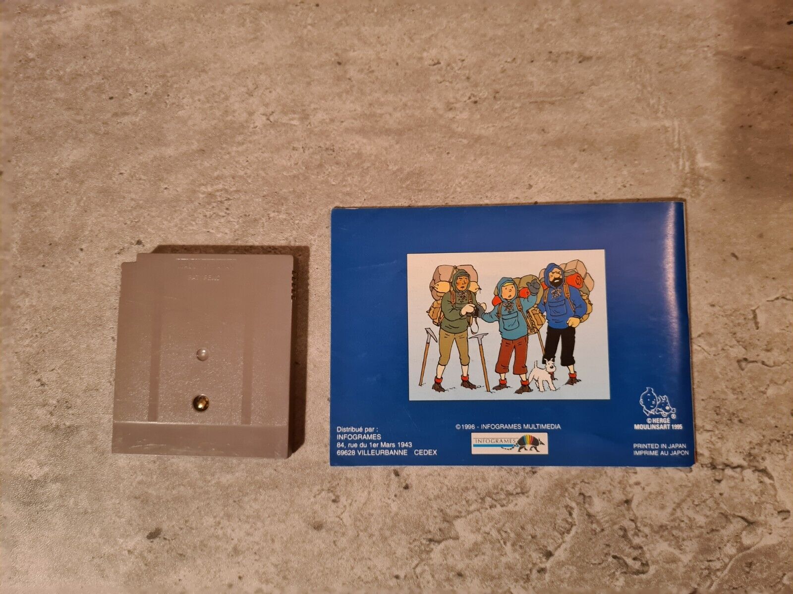 Nintendo Game Boy Classic TinTin au Tibet mit OVP und Anleitung FAH - T-Retro-Games 