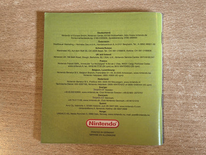 Nintendo Game Boy Advance Mario & Luigi Superstar Saga Spielanleitung EUR