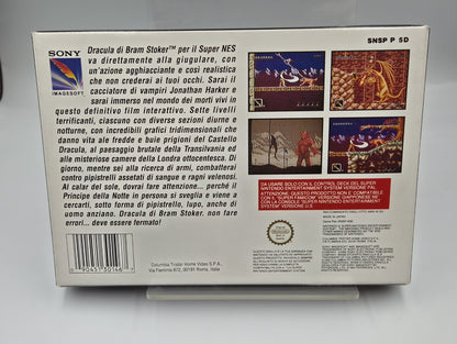 SNES Super Nintendo Spiel Bam Stoker's Dracula mit OVP und Anleitung ITA
