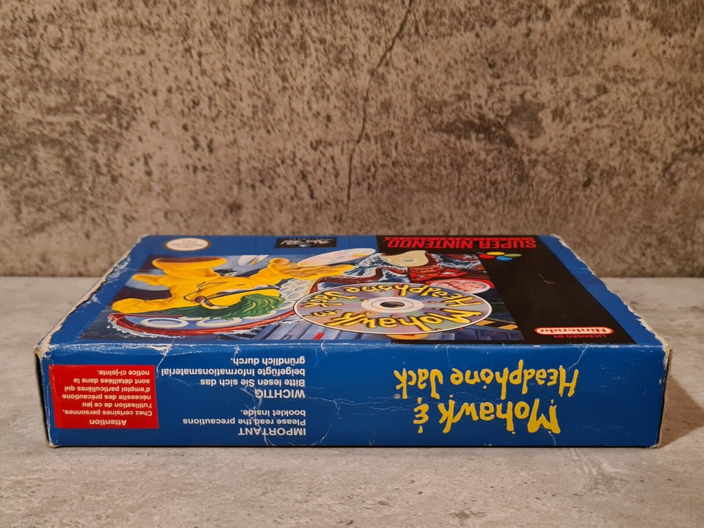 SNES Super Nintendo Mohawk & Headphone Jack mit OVP und Anleitung EUR - T-Retro-Games 