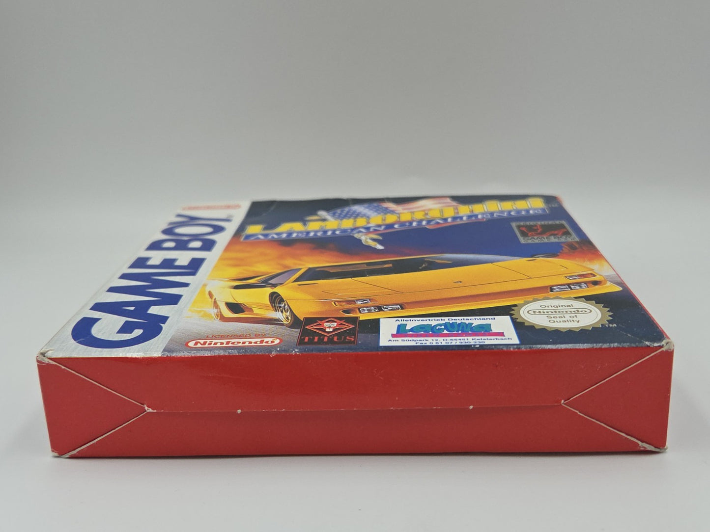 Game Boy Classic Spiel Lamborghini American Challenge mit OVP und Anleitung FRG