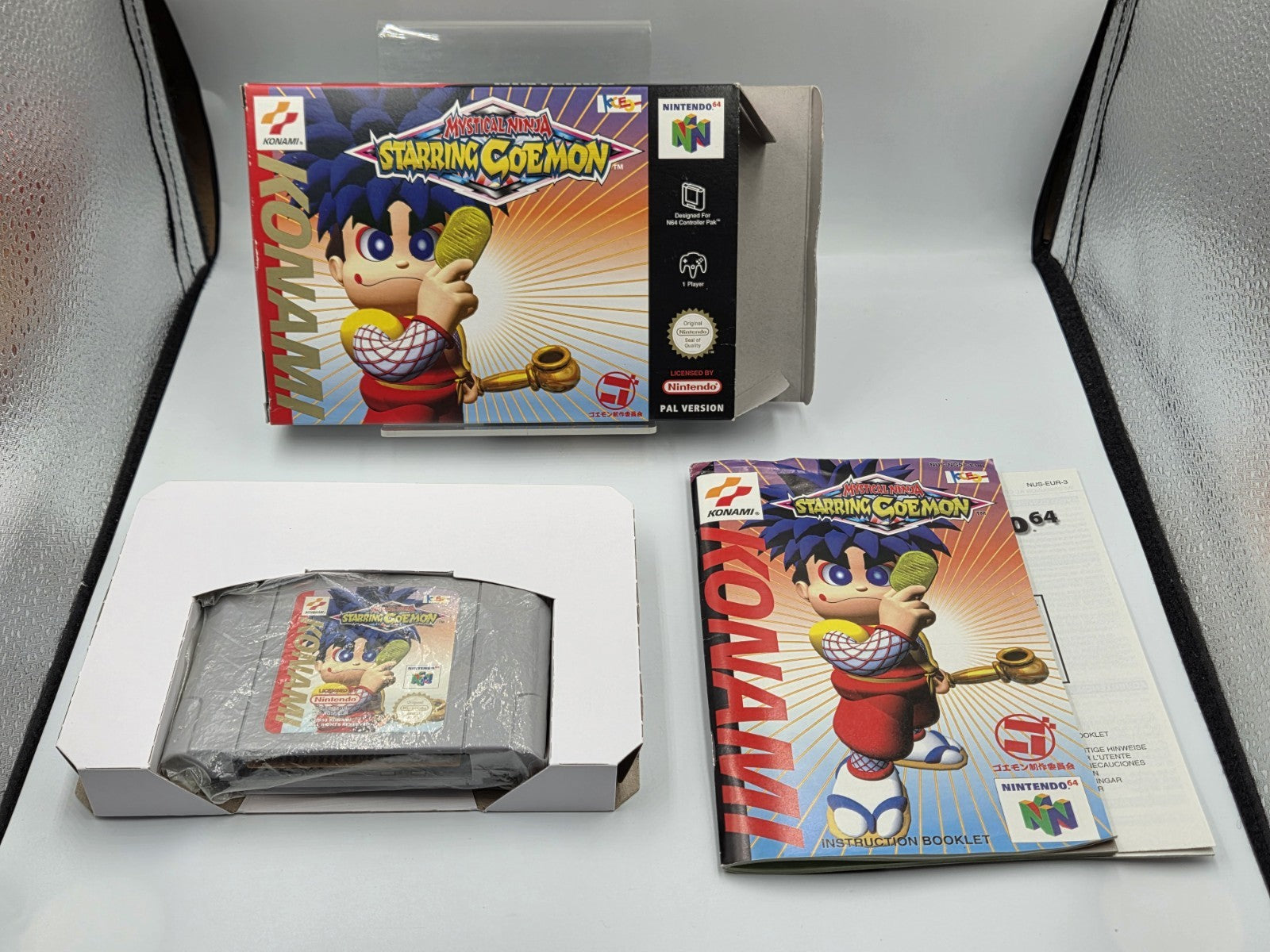 N64 Nintendo 64 Mystical Ninja Starring Goemon mit OVP und Anleitung EUR