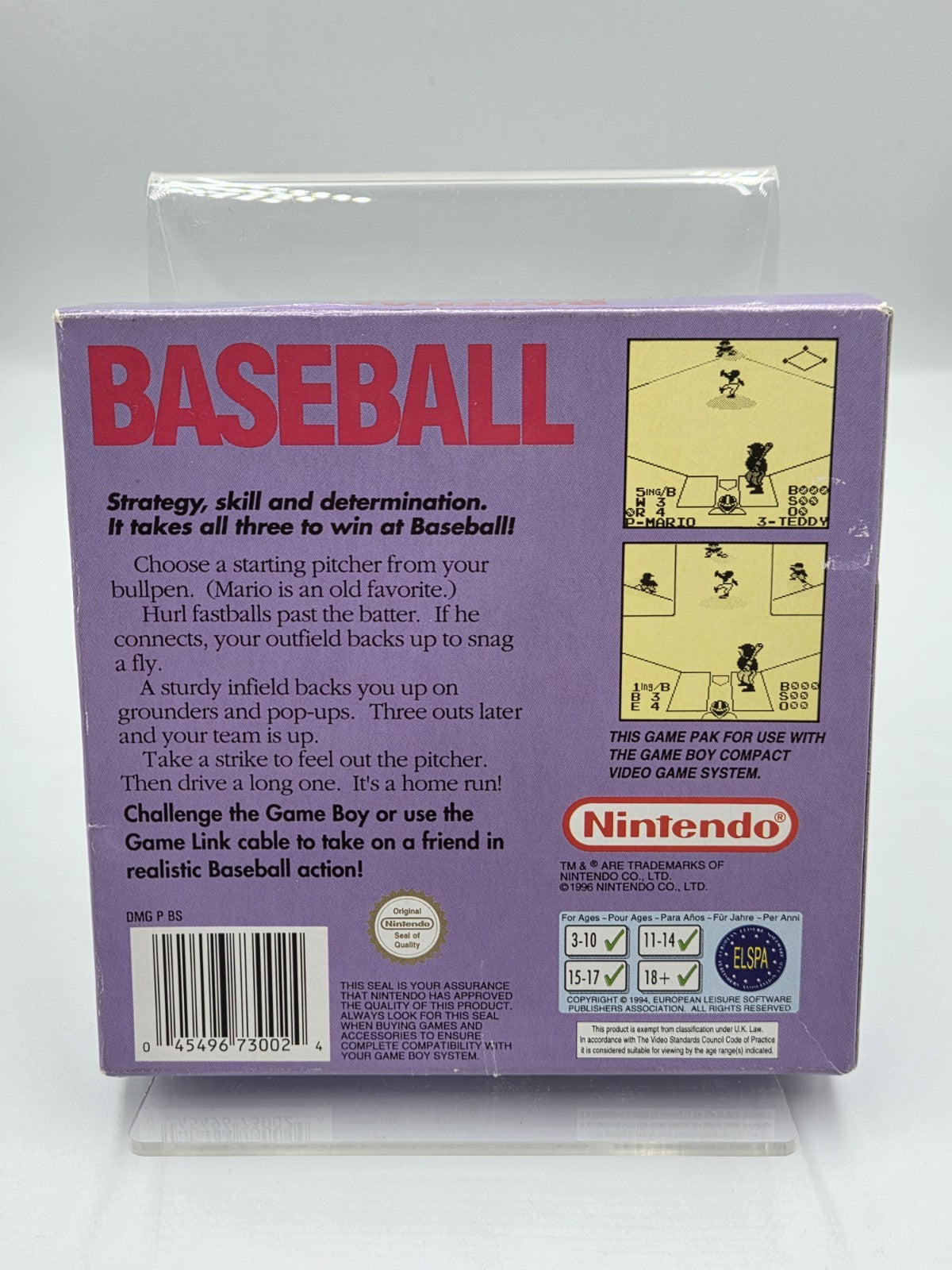 Nintendo Game Boy Classic Baseball mit OVP und Anleitung UKV