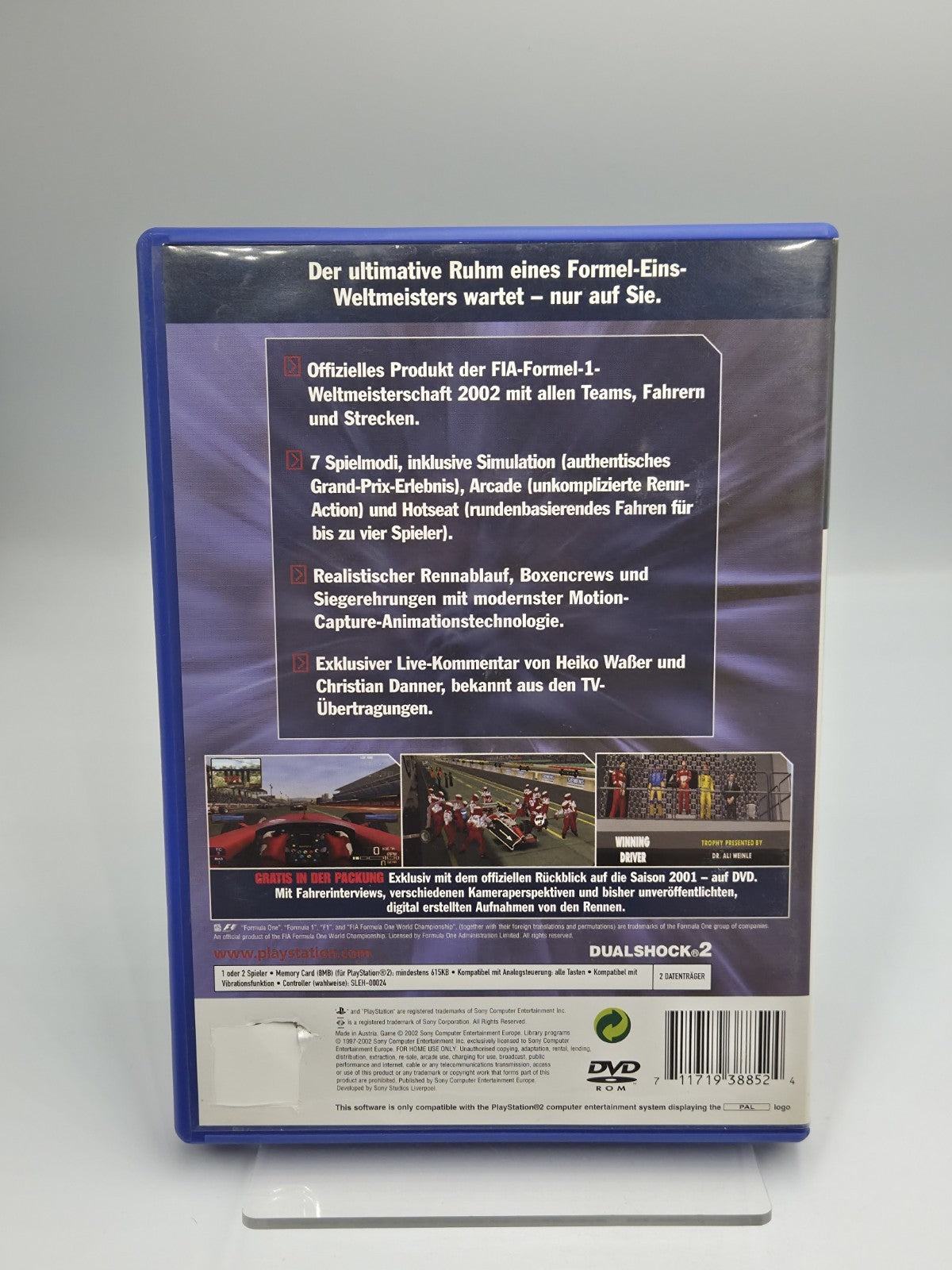 PS2 Playstation 2 Formel Eins 2002 mit OVP und Anleitung Deutsch 2 Discs