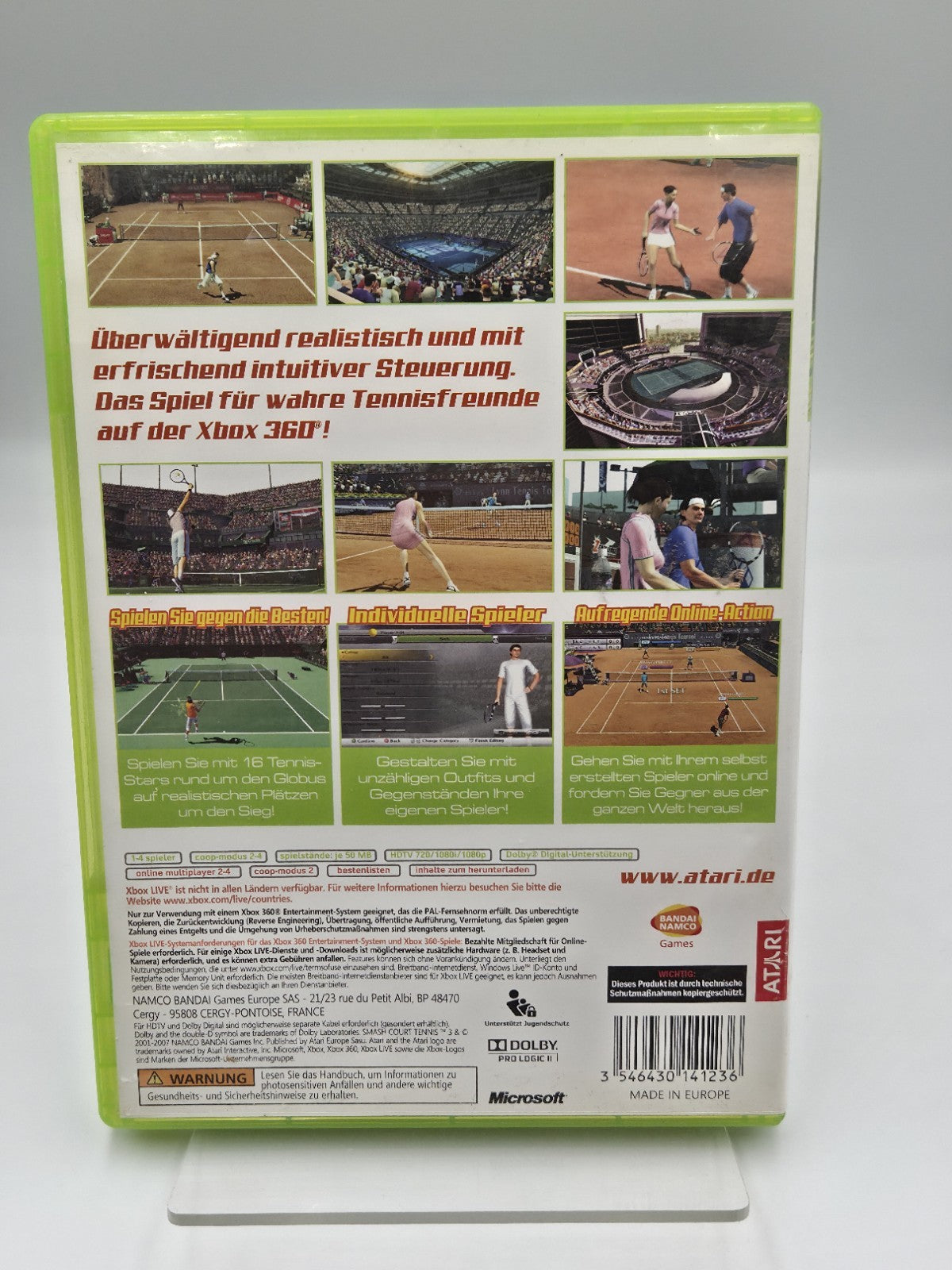 XBOX360 Spiel Smash Court Tennis 3 mit OVP und Anleitung Deutsch