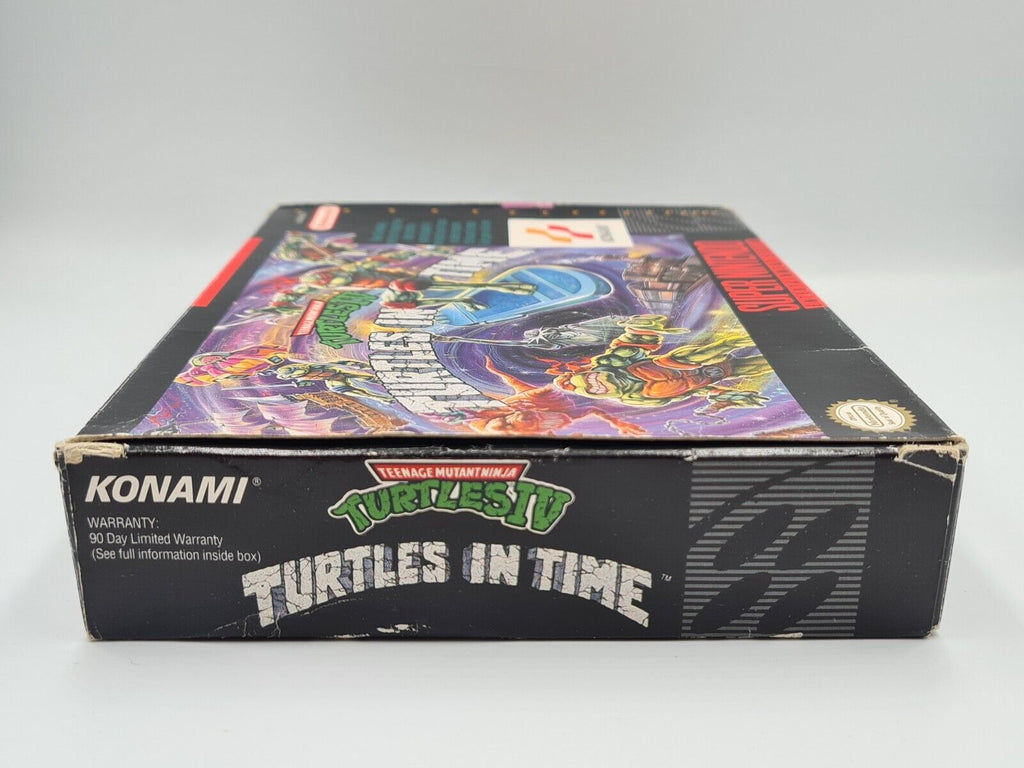 SNES Super Nintendo Turtles in Time mit OVP und Anleitung NTSC-USA - T-Retro-Games 