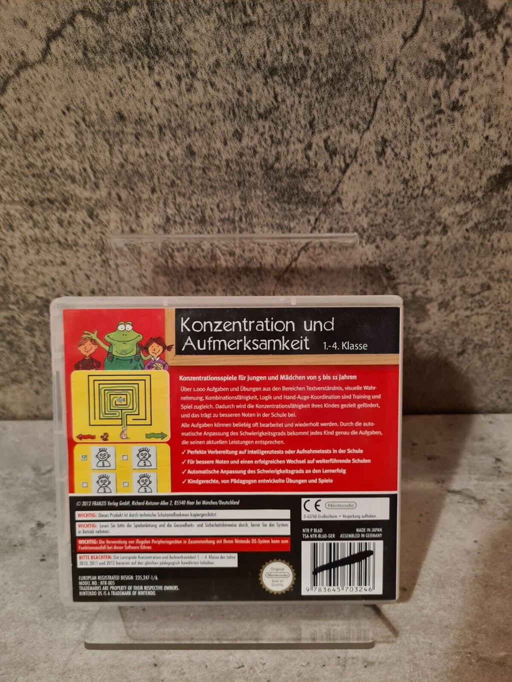 Nintendo DS Konzentration und Aufmerksamkeit 1-4 Klasse + OVP und Anleitung GER - T-Retro-Games 