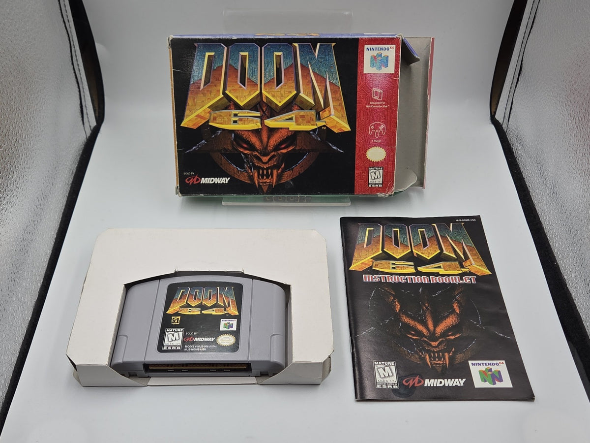 N64 Nintendo 64 Spiel Doom 64 mit OVP und Anleitung USA NTSC