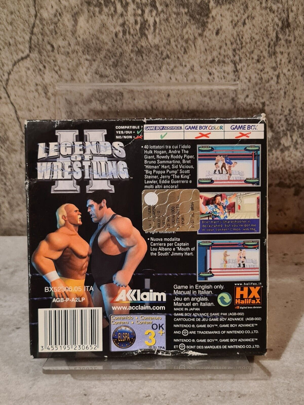 Nintendo Game Boy Advance Legends of Wrestling II mit OVP und Anleitung ITA - T-Retro-Games 