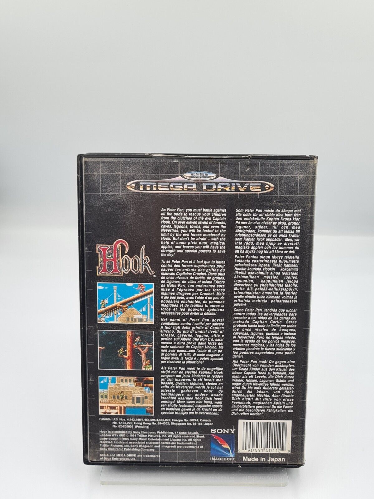 Sega Mega Drive Spiel Hook mit OVP und Anleitung Multi Language - T-Retro-Games 