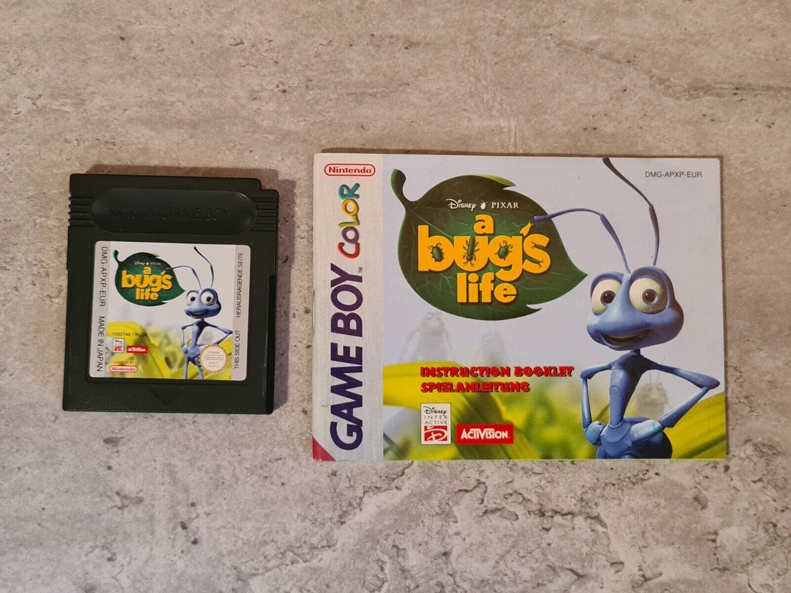 Game Boy Color Disney Pixar a Bug's Life mit OVP und Anleitung + Poster EUR - T-Retro-Games 