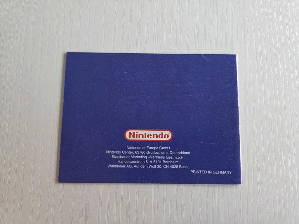 Nintendo Game Boy Classic Wario Land II  Instruction Booklet Spielanleitung NOE