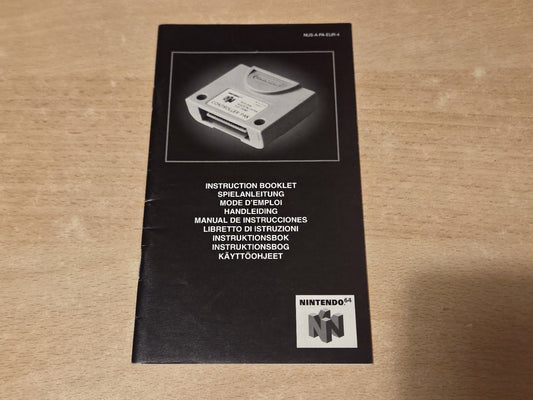 N64 Nintendo 64 Controller Pak  Spielanleitung Instruction Booklet EUR