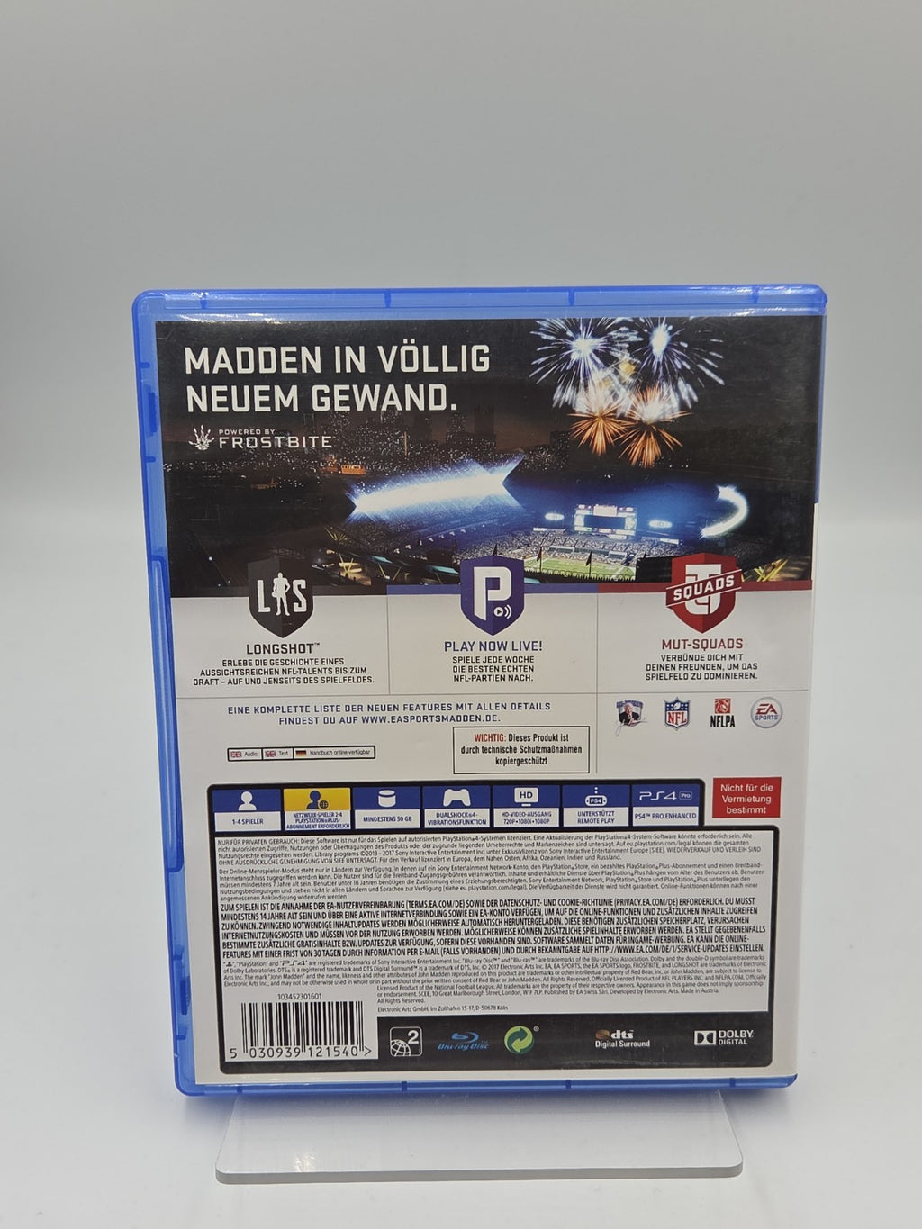 PS4 Playstation 4 Spiel Madden NFL 18 mit OVP Deutsch