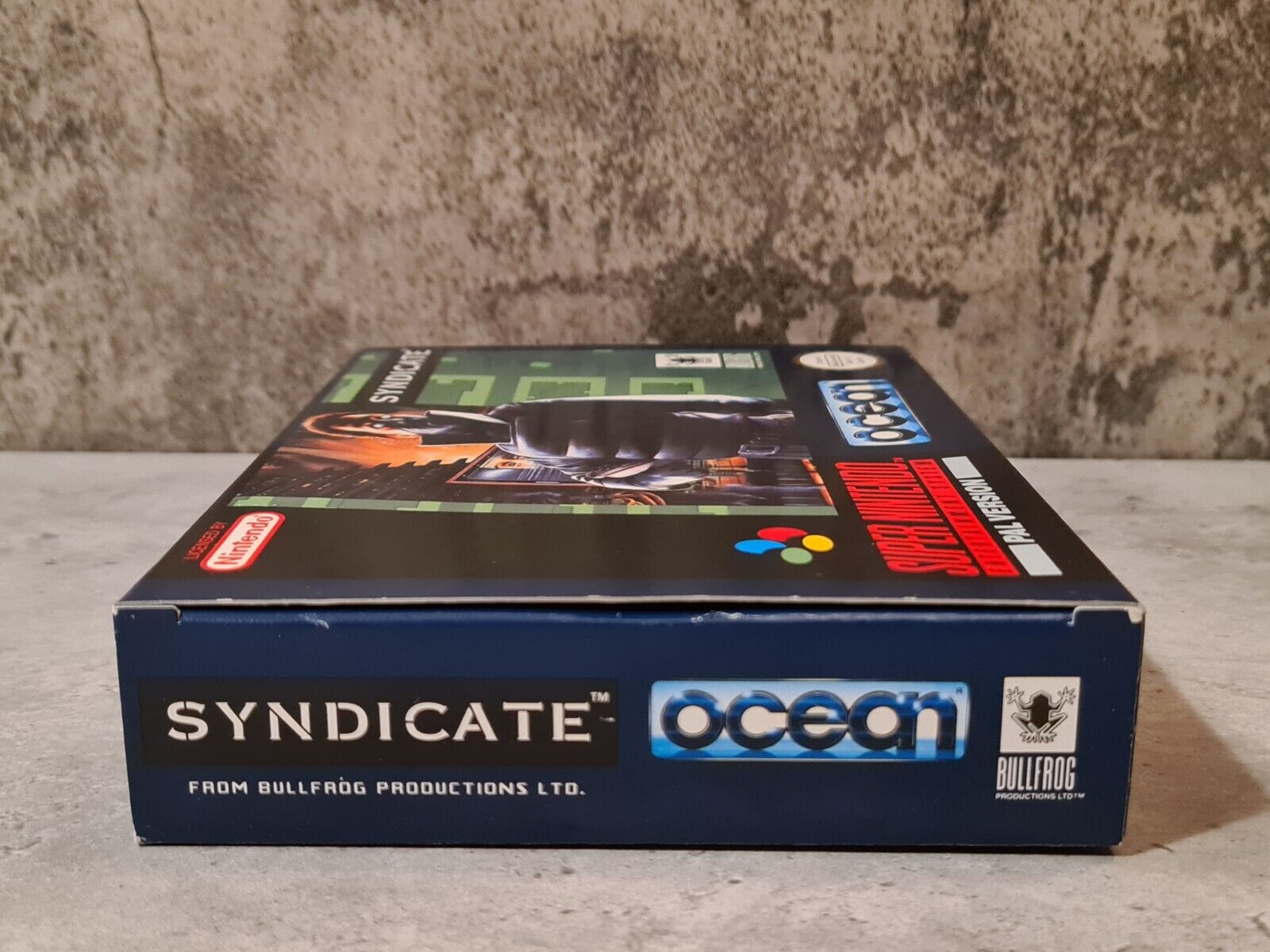 SNES Super Nintendo Syndicate mit OVP und Anleitung UKV - T-Retro-Games 
