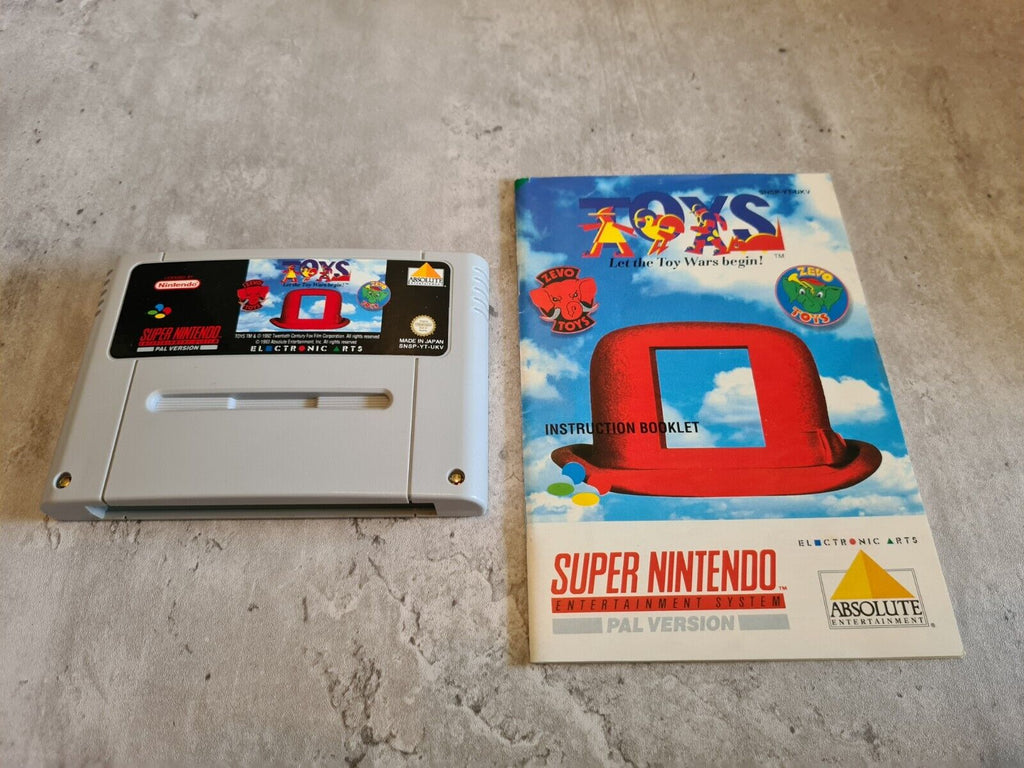 SNES Super Nintendo Toys Let the Toy Wars begin! mit OVP und Anleitung UKV - T-Retro-Games 