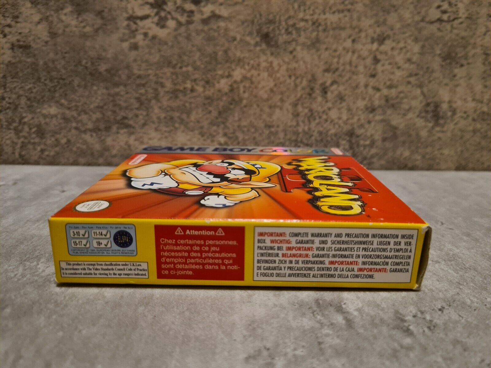 Gameboy Color Wario Land II mit OVP und Anleitung EUR - T-Retro-Games 