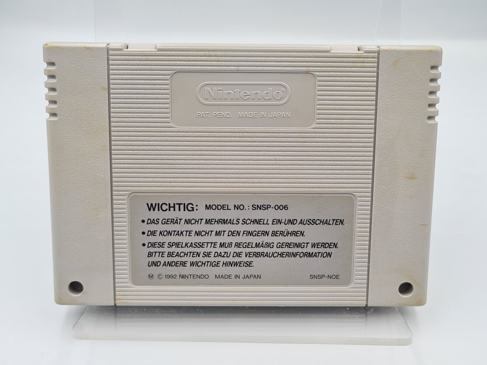 SNES Super Nintendo Another World Modul FRG - T-Retro-Games 