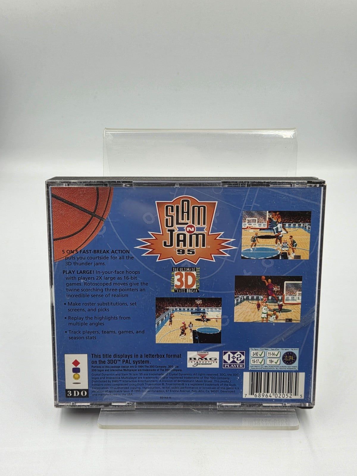 3DO Spiel Slam 'N Jam '95 mit OVP und Anleitung 