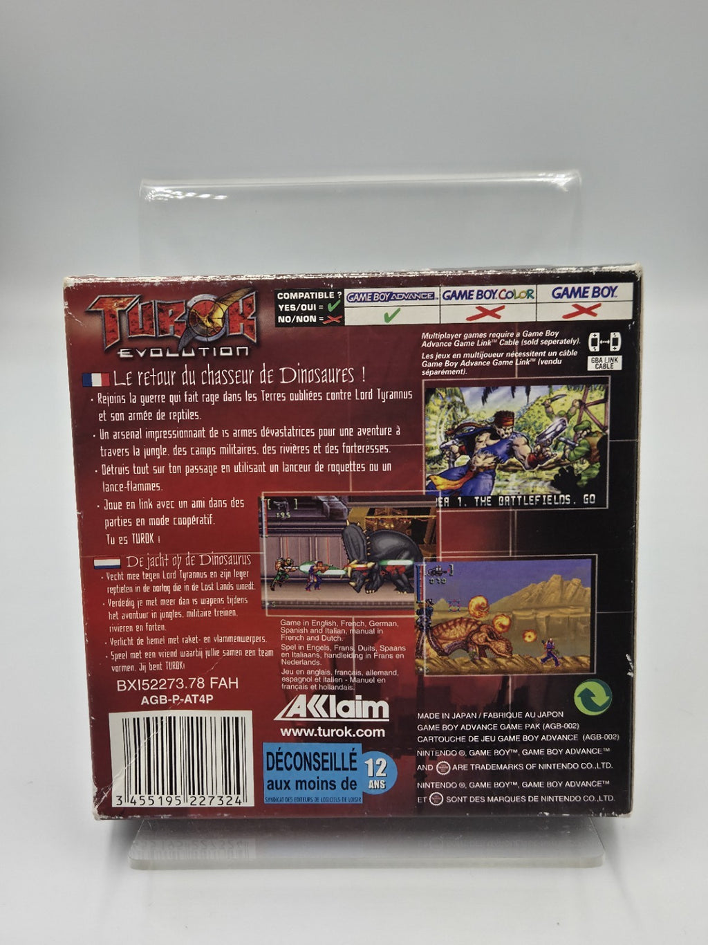 Nintendo Game Boy Advance Spiel Turok Evolution mit OVP und Anleitung FAH