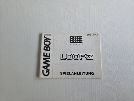 Nintendo Game Boy Classic Loopz Spielanleitung Instruction Booklet NOE