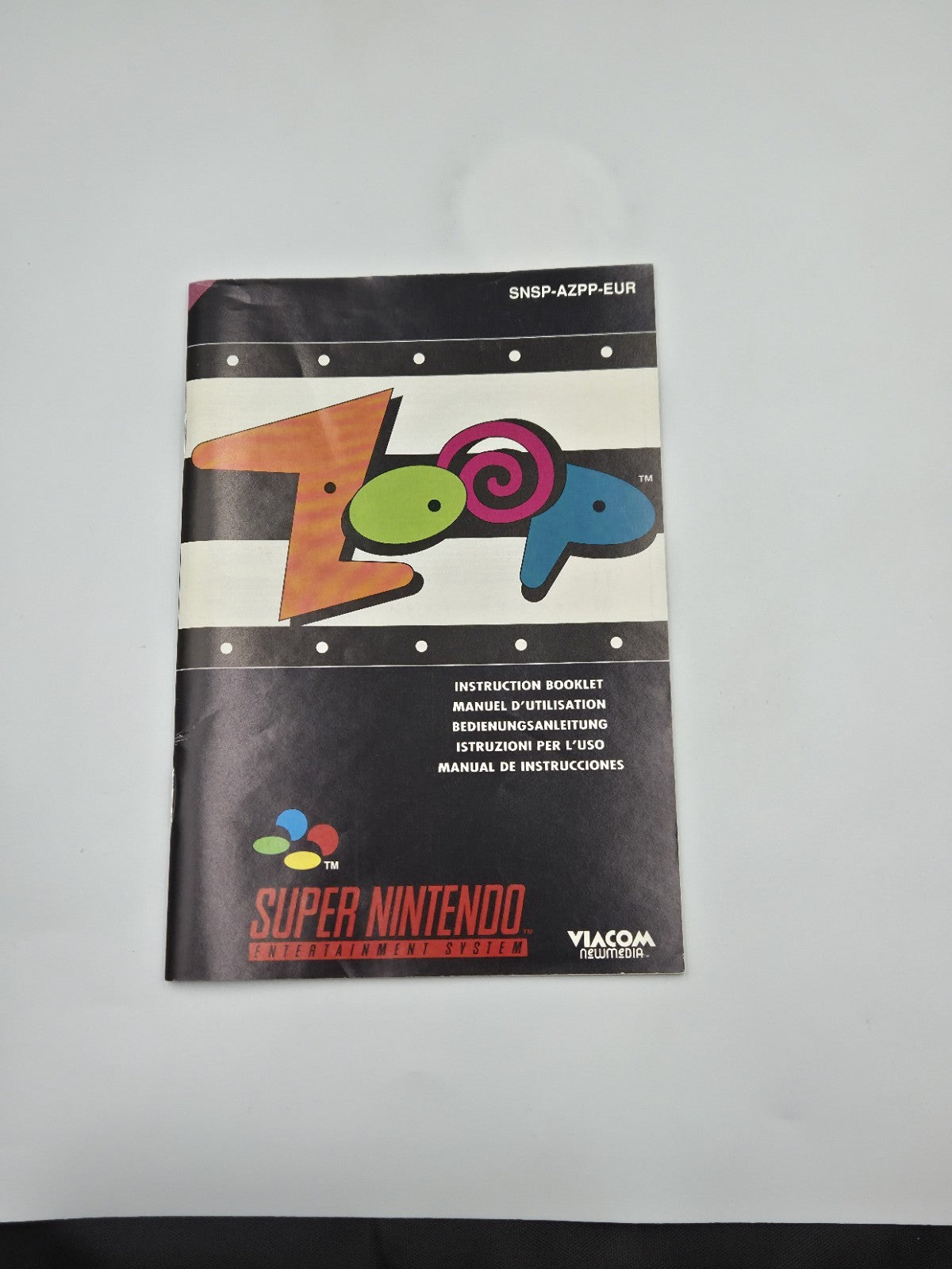 SNES Super Nintendo Spiel Zoop mit OVP und Anleitung EUR