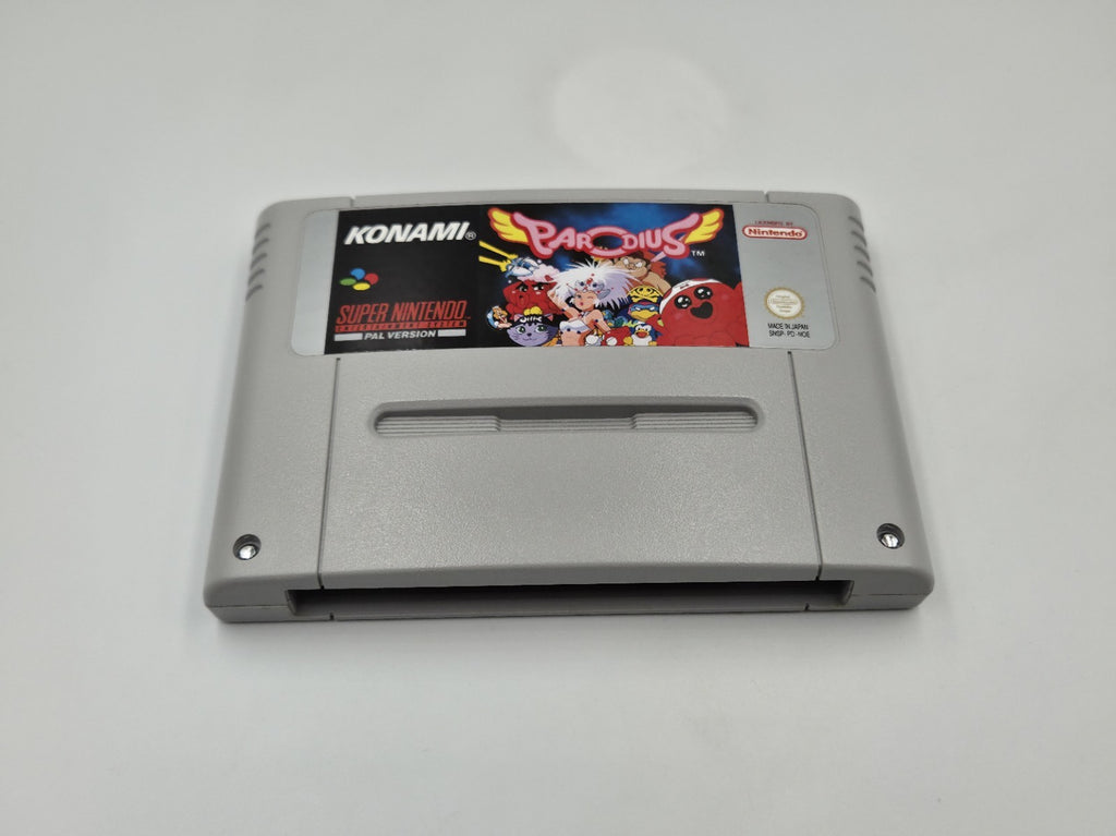 SNES Super Nintendo Spiel Parodius mit OVP und Anleitung NOE
