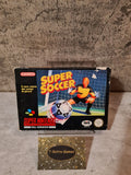 SNES Super Nintendo Super Soccer mit OVP und Anleitung ITA - T-Retro-Games 