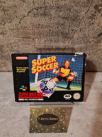SNES Super Nintendo Super Soccer mit OVP und Anleitung ITA - T-Retro-Games 