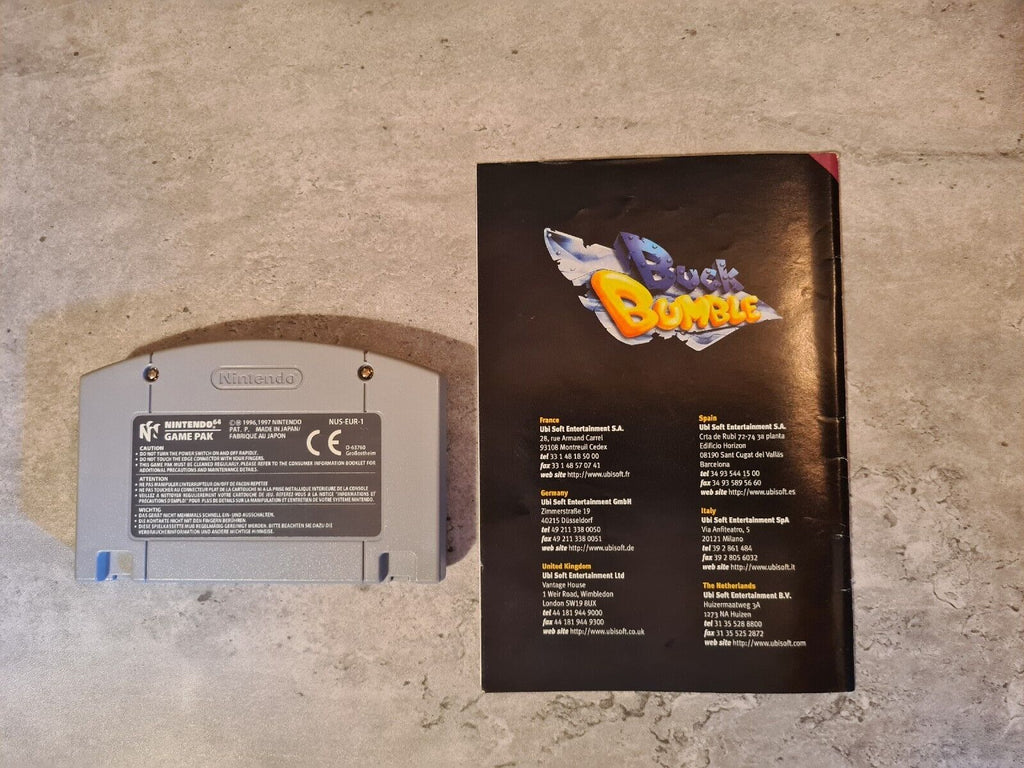 N64 Nintendo 64 Buck Bumble mit OVP und Anleitung EUR - T-Retro-Games 