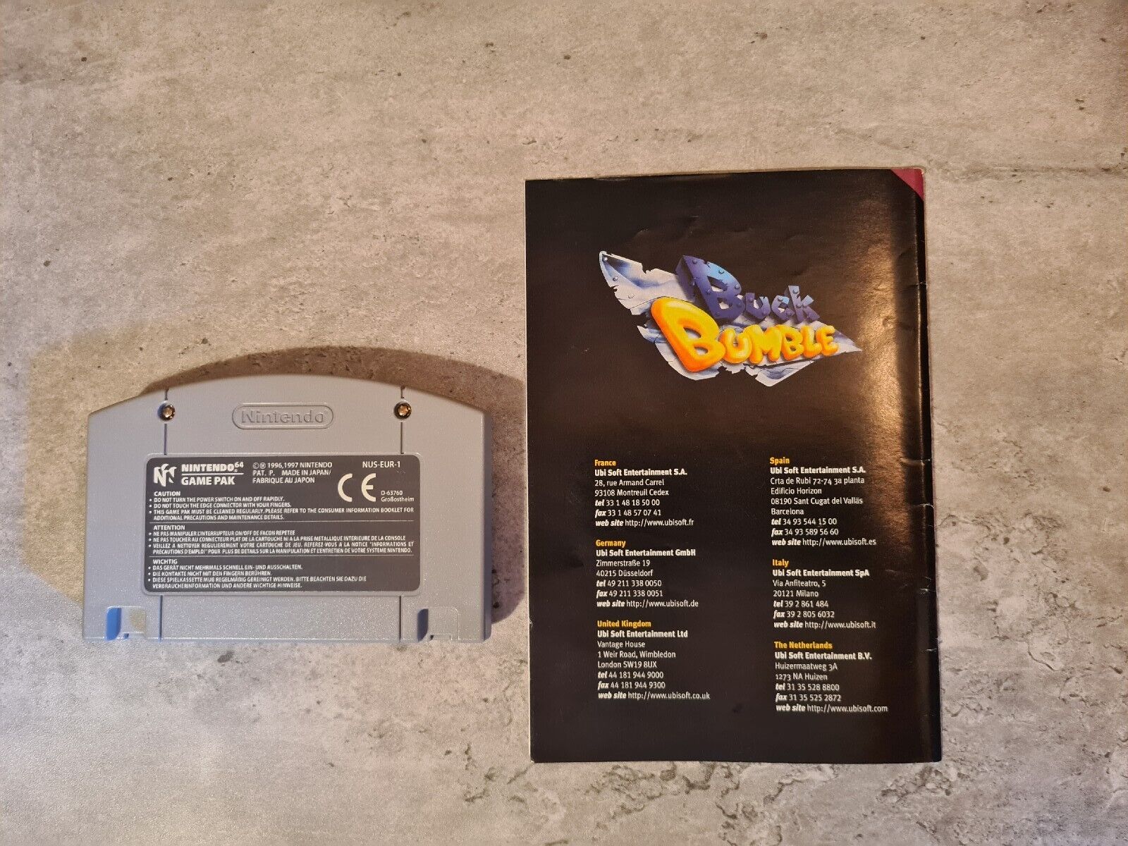 N64 Nintendo 64 Buck Bumble mit OVP und Anleitung EUR - T-Retro-Games 